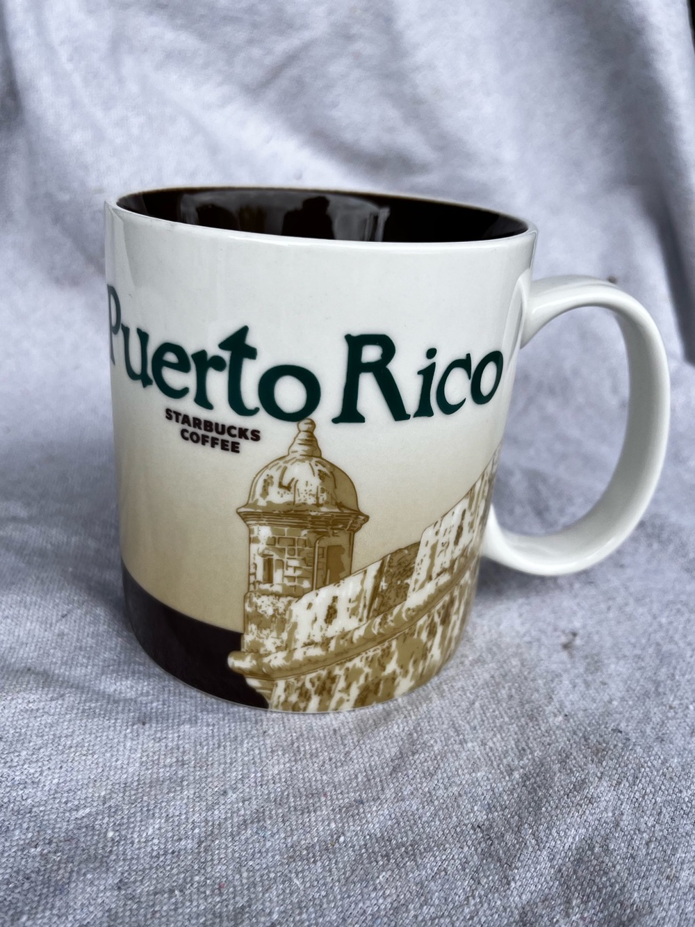 Starbucks Puerto Rico Collector Series Mug 2010 16oz El Morro Tropical